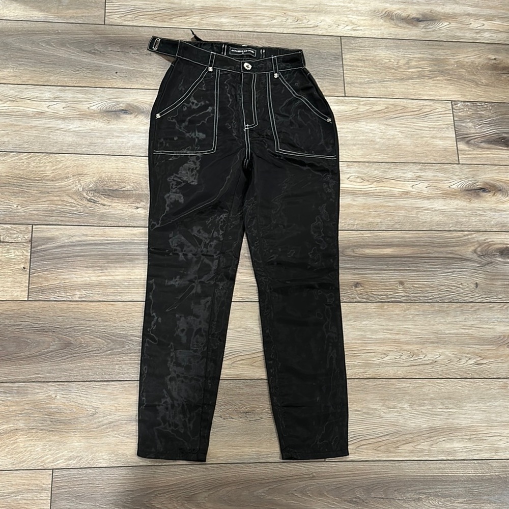 Maniere De Voir Black Straight Leg Pants